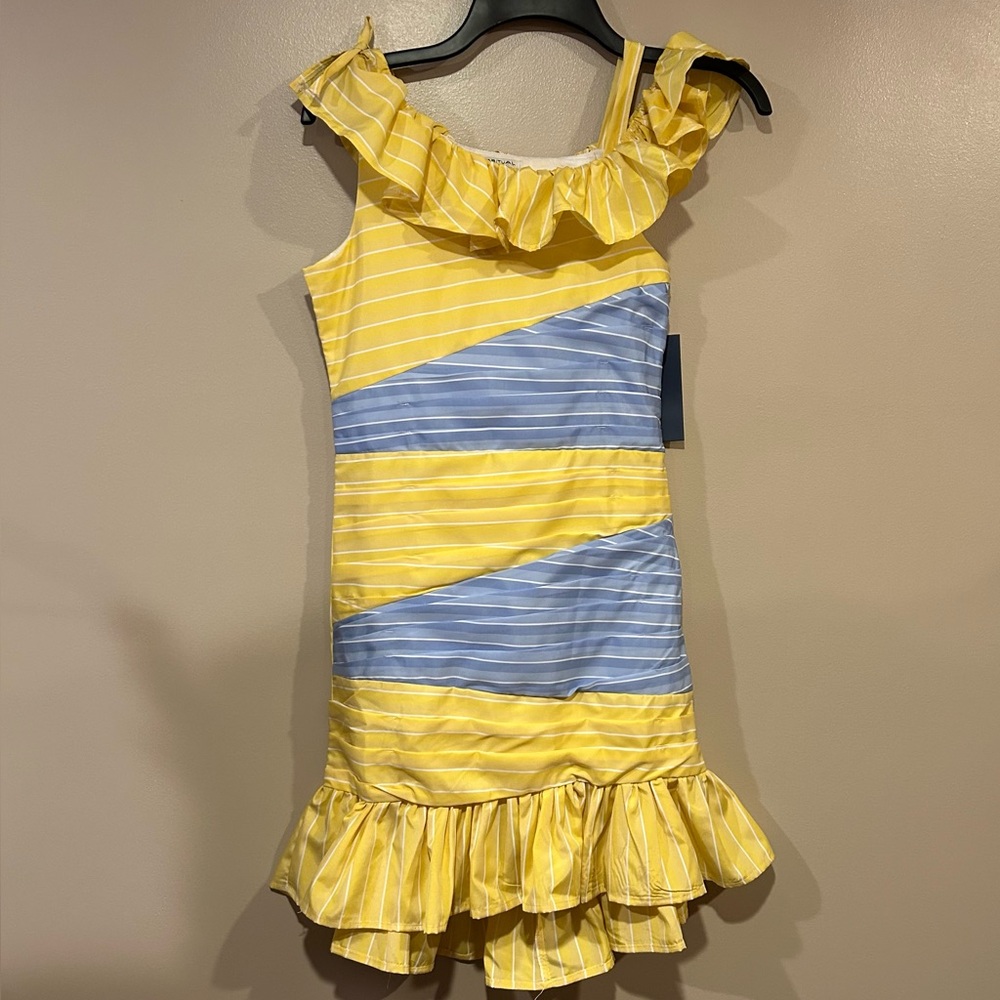 Habitual Color Block High-Low-Hem Dress - Picture 6 of 11